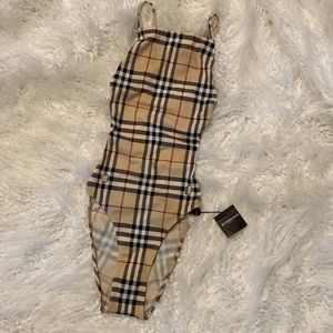 Burberry signature plaids one piece swimsuit NWT